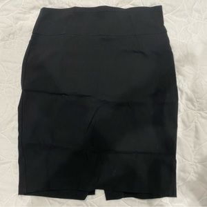 Black pencil skirt